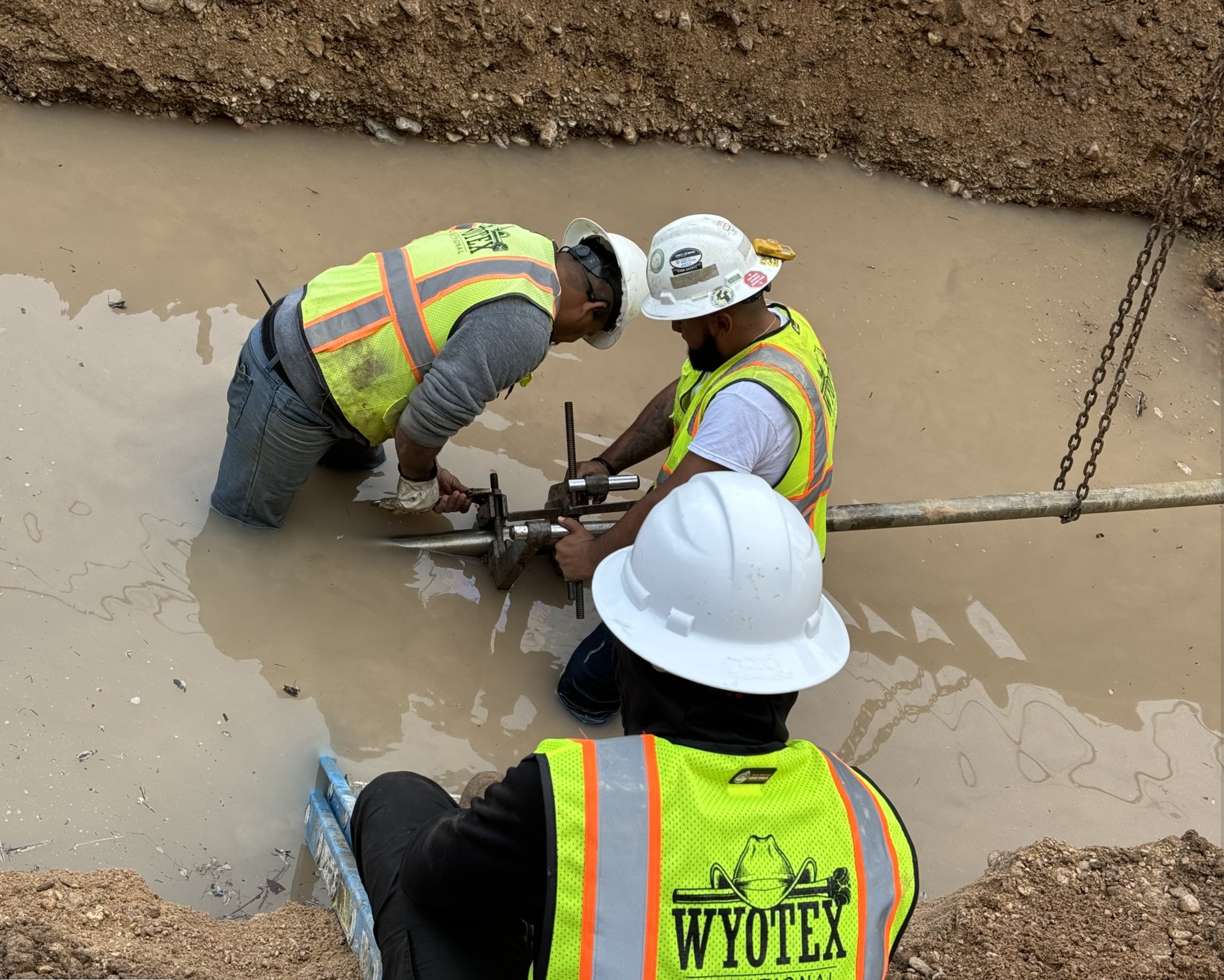 WyoTex Directional drilling crew at work in Texas