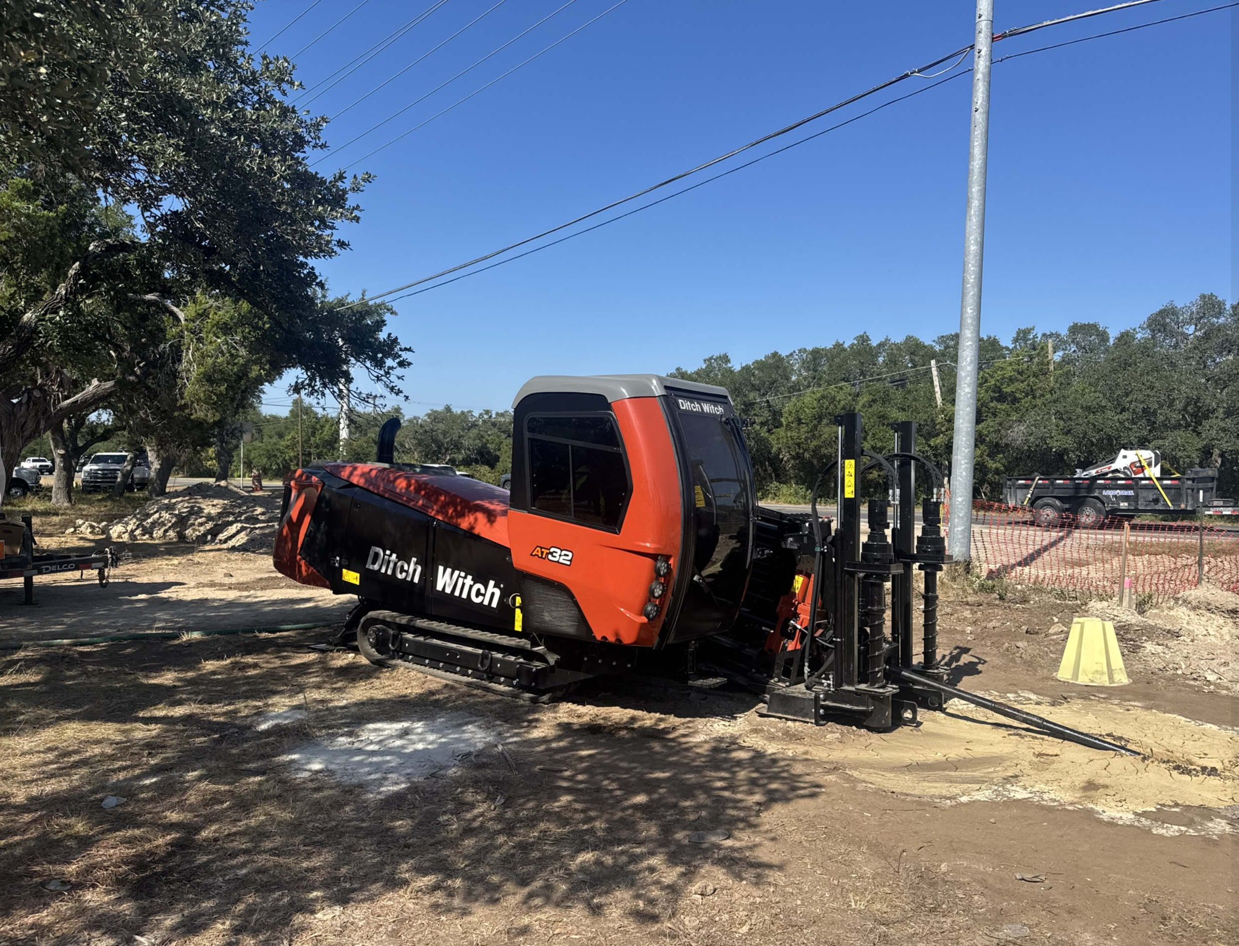 WyoTex Directional HDD rig on a commercial drilling project in Texas